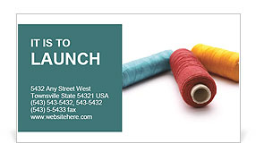 Threads for Sewing Business Card Template