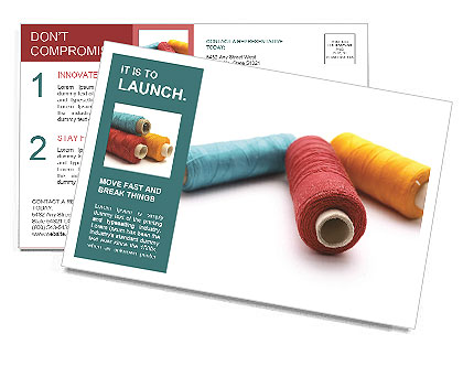 Threads for Sewing Postcard Template