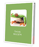 Frog with Orrange Eyes Presentation Folder