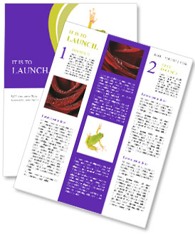 Green Sticky Frog Newsletter Template