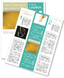 Summer Refreshing Beer Newsletter Template