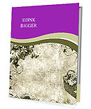 Floral Frame in Retro Style Presentation Folder