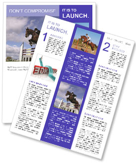 Horse Racing Tournament Newsletter Template