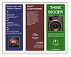Black Loud Speaker Brochure Template
