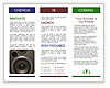 Black Loud Speaker Brochure Template