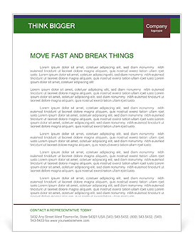 Black Loud Speaker Letterhead Template