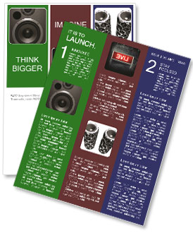 Black Loud Speaker Newsletter Template
