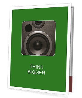 Black Loud Speaker Presentation Folder