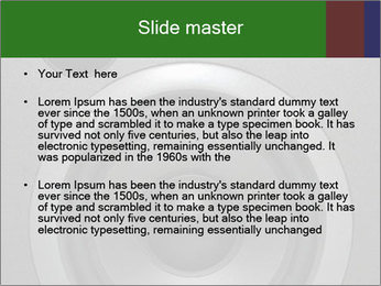 Black Loud Speaker PowerPoint Template