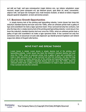 Black Loud Speaker Word Template - Page 5