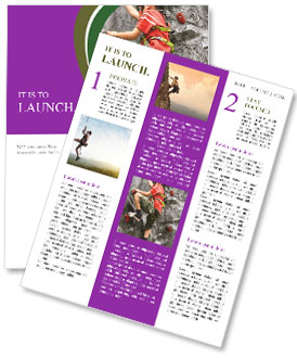 Ung pojke Rockclimbing Nyhetssändning