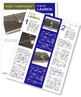 Chained Laptop Newsletter Template