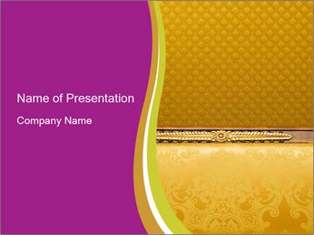 Luxury Golden Furniture Design PowerPoint Template
