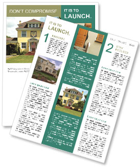 Famous Stucco Home in France Newsletter Template