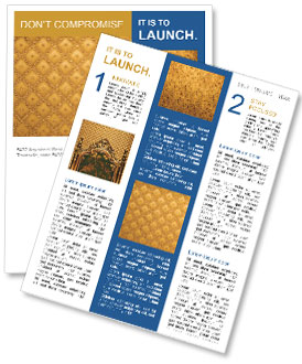 Antique Golden Wallpaper Pattern Newsletter Template