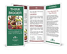Ice Cream with Chocolate and Berry Brochure Template