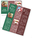 Ice Cream with Chocolate and Berry Newsletter Template