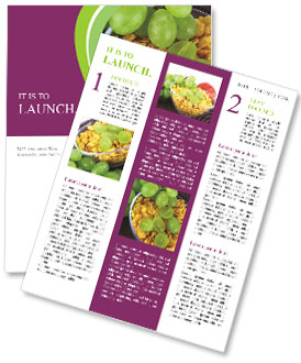 Breakfast Fruit Musli Newsletter Template