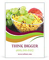 Glass Bow of Fruit Cornflakes Ad Template