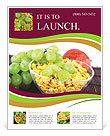 Glass Bow of Fruit Cornflakes Flyer Template