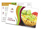 Glass Bow of Fruit Cornflakes Postcard Template