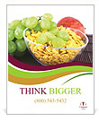 Glass Bow of Fruit Cornflakes Poster Template