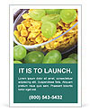 Mix of Cornflakes and Grapes Ad Template