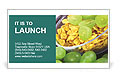 Mix of Cornflakes and Grapes Business Card Template