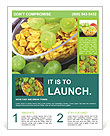 Mix of Cornflakes and Grapes Flyer Template