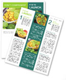 Mix of Cornflakes and Grapes Newsletter Template