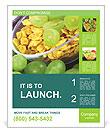 Mix of Cornflakes and Grapes Poster Template