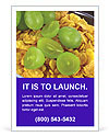 Breakfast Flakes with Sweet Grapes Ad Template
