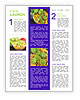 Breakfast Flakes with Sweet Grapes Newsletter Template