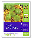 Breakfast Flakes with Sweet Grapes Poster Template