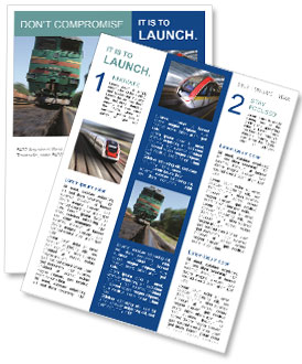 Soviet Railway Station Newsletter Template