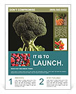 Organic Broccoli Flyer Template