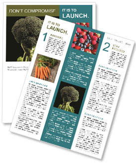 Organic Broccoli Newsletter Template