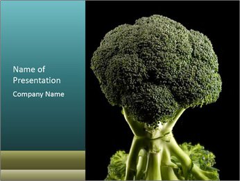 Organic Broccoli PowerPoint Template