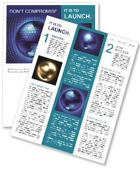 Disco Psychedelic Sphere Newsletter Template