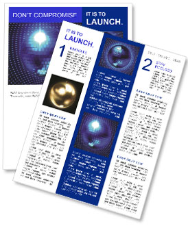 Blue Nightclub Sphere Newsletter Template