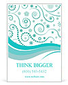 Stylish Blue Winter Pattern Ad Template