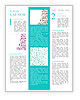 Stylish Blue Winter Pattern Newsletter Template