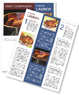 Turkey Roasting in Oven Newsletter Template