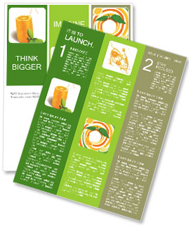 Glass of Orange Juice Newsletter Template