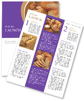 Bread Baked in Oven Newsletter Template