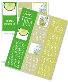 Slice of Lime in Clear Water Newsletter Template
