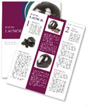 Black Glossy Motorbike Helmet Newsletter Template