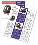 Biker Helmet with Leather Gloves Newsletter Template