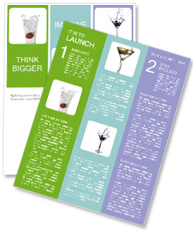 Fresh Strawberry in Drink Newsletter Template