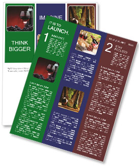 Expensive Bottle of Wine Newsletter Template